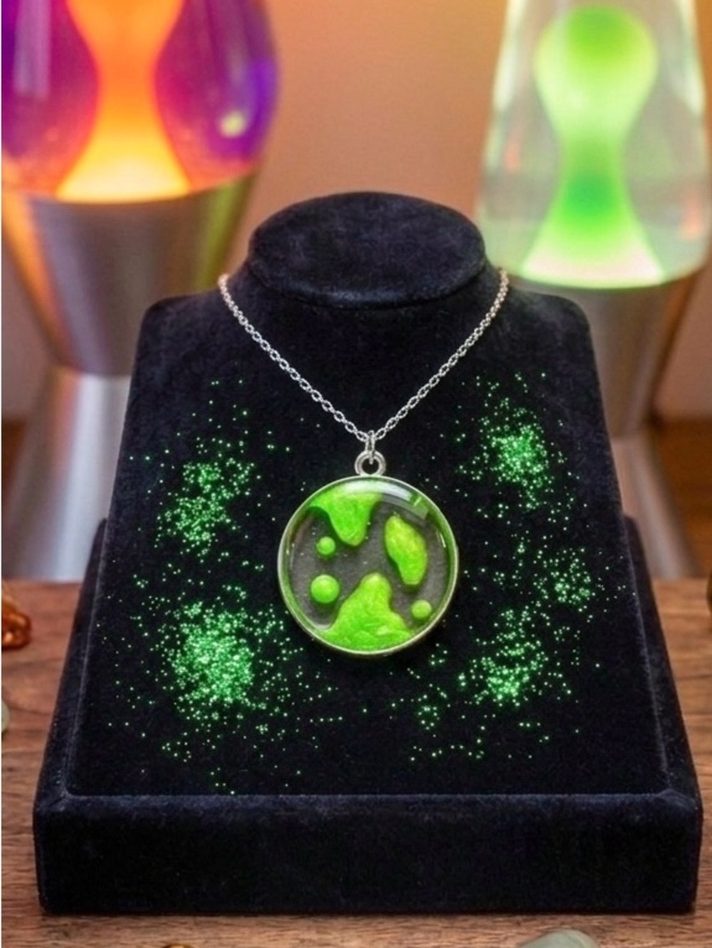 Handmade Lava Lamp Style pendant